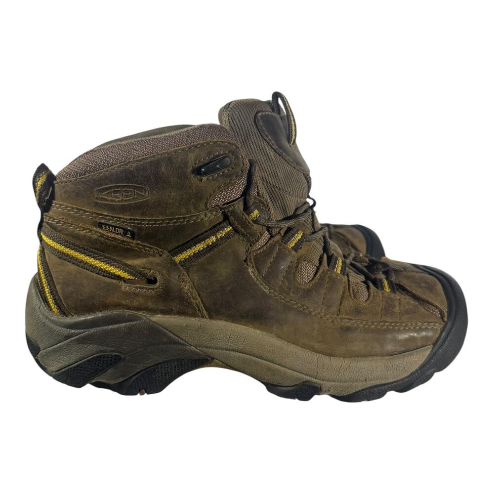 Keen Targhee II WP Mid Brown Leather Waterproof Hiking Boots Men's Size 7 - Picture 2 of 9